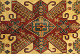 19386-Royal Shirvan Handmade/Hand-knotted Afghan Rug/Carpet Tribal/Nomadic Authentic/ Size: ﻿6'8" x 4'8"