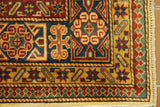19386-Royal Shirvan Handmade/Hand-knotted Afghan Rug/Carpet Tribal/Nomadic Authentic/ Size: ﻿6'8" x 4'8"