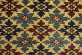 19365-Royal Shirvan Handmade/Hand-knotted Afghan Rug/Carpet Tribal/Nomadic Authentic/ Size: ﻿6'5" x 5'0"