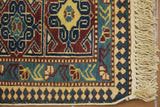 19365-Royal Shirvan Handmade/Hand-knotted Afghan Rug/Carpet Tribal/Nomadic Authentic/ Size: ﻿6'5" x 5'0"