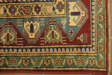 19401-Royal Shirvan Handmade/Hand-knotted Afghan Rug/Carpet Tribal/Nomadic Authentic/ Size: 8'3" x 5'9"
