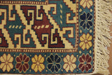 19366-Royal Shirvan Handmade/Hand-knotted Afghan Rug/Carpet Tribal/Nomadic Authentic/ Size: 6'5" x 4'9"