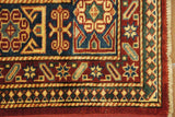 19392-Royal Shirvan Handmade/Hand-knotted Afghan Rug/Carpet Tribal/Nomadic Authentic/ Size: 7'2" x 4'10"