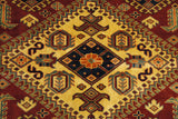 19408-Royal Shirvan Handmade/Hand-knotted Afghan Rug/Carpet Tribal/Nomadic Authentic/ Size: 8'4" x 5'10"