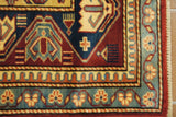 19408-Royal Shirvan Handmade/Hand-knotted Afghan Rug/Carpet Tribal/Nomadic Authentic/ Size: 8'4" x 5'10"