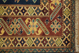 19360-Royal Shirvan Handmade/Hand-knotted Afghan Rug/Carpet Tribal/Nomadic Authentic﻿/ Size: 6'8" x 5'1"