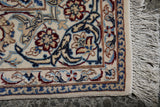18464-Nain Handmade/Hand-Knotted Rug/Carpet Traditonal Authentic/ Size: 6'9" x 4'2"