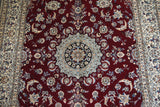 20565-Nain Hand-Knotted/Handmade  Persian Rug/Carpet Traditional Authentic/ Size: 8'0" x 5'0"