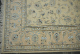 20576-Nain Hand-Knotted/Handmade  Persian Rug/Carpet Traditional Authentic/ Size: 6'7" x 6'6"