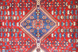 20572-Yalameh Hand-Knotted/Handmade Persian Rug/Carpet Tribal/Nomadic Authentic/ Size: 6'4" x 5'0"