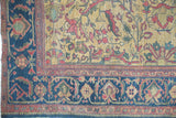 17839-Tabriz Antiqe 1890-1920 Hand-Knotted/Handmade Persian Rug/Carpet Traditional Authentic Size: 6'6" x 4'2"