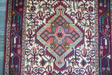 20379 -Hamadan Hand-Knotted/Handmade Persian Rug/Carpet Traditional Authentic/Size: 9'8" x 2'10"