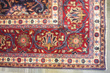 20353-Mashad Hand-Knotted/Handmade Persian Rug/Carpet Traditional Authentic/ Size: 12'5" x 9'9"