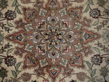 21466-Tabriz Hand-knotted/Handmade Persian Rug/Carpet Traditional Authentic/ Size: 6'10" x 4'11"
