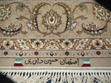 21548-Isfahan Hand-Knotted/Handmade Persian Rug/Carpet Traditional Authentic/ Size: 6'7''x 4'2''