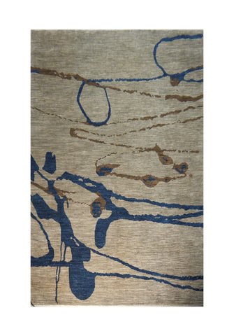 21740-Royal Chobi Ziegler Hand-Knotted/Handmade Afghan Rug/Carpet Modern Authentic/Size:13'7"x 10'1"