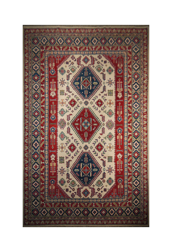 Sold at Auction: Hand Knotted Afghan Rug 2.5x4.5 ft #4687