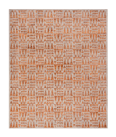 24578- Royal Vasighi Hand-Knotted/Handmade Indian Rug/Carpet Modern Authentic / Size: 5'9" x 4'0"