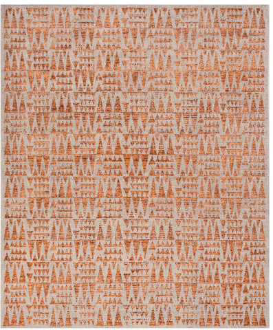 24580- Royal Vasighi Hand-Knotted/Handmade Indian Rug/Carpet Modern Authentic / Size: 10'8" x 7'9"