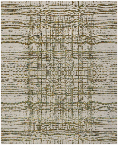 24615- Royal Vasighi Hand-Knotted/Handmade Indian Rug/Modern Authentic / Size: 7'9" x 5'6"