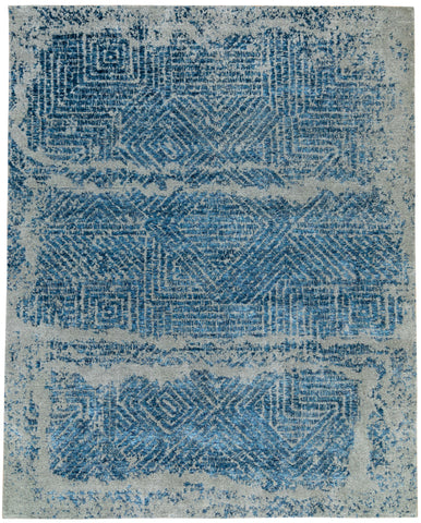 24623- Royal Vasighi Hand-Knotted/Handmade Indian Rug/Carpet Modern Authentic / Size: 6'6" x 4'6"