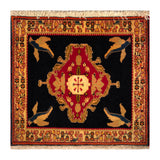 23844-Ghashgai Hand-Knotted/Handmade Persian Rug/Carpet Tribal/ Nomadic/Authentic/ Size: 2'0" x 2'2"