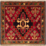 23857-Ghashgai Hand-Knotted/Handmade Persian Rug/Carpet Tribal/ Nomadic/Authentic/ Size: 2'0" x 2'1"