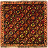 23871-Ghashgai Hand-Knotted/Handmade Persian Rug/Carpet Tribal/ Nomadic/ Authentic/ Size: 2'0" x 2'1"