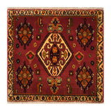 23852-Ghashgai Hand-Knotted/Handmade Persian Rug/Carpet / Tribal/ Nomadic/Authentic/ Size: 2'2" x 2'3"