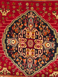 23838-Ghashgai Hand-Knotted/Handmade Persian Rug/Carpet Tribal/ Nomadic/ Authentic/ Size: 2'4" x 2'2"