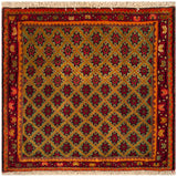 23858-Ghashgai Hand-Knotted/Handmade Persian Rug/Carpet Tribal/ Nomadic/Authentic/ Size: 1'10" x 1'10"