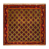 23858-Ghashgai Hand-Knotted/Handmade Persian Rug/Carpet Tribal/ Nomadic/Authentic/ Size: 1'10" x 1'10"