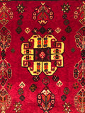 23839-Ghashgai Hand-Knotted/Handmade Persian Rug/Carpet Tribal/ Nomadic/Authentic/ Size: 2'2" x 2'0"