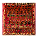 23831-Ghashgai Hand-Knotted/Handmade Persian Rug/Carpet Tribal/ Nomadic/Authentic/ Size: 1'10" x 1'9"