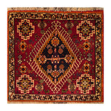 23870-Ghashgai Hand-Knotted/Handmade Persian Rug/Carpet/ Tribal/ Nomadic/Authentic/ Size: 2'1" x 2'2"