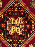 23883-Ghashgai Hand-Knotted/Handmade Persian Rug/Carpet/ Tribal/ Nomadic/Authentic/ Size: 2'0" x 2'0"