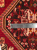 23883-Ghashgai Hand-Knotted/Handmade Persian Rug/Carpet/ Tribal/ Nomadic/Authentic/ Size: 2'0" x 2'0"