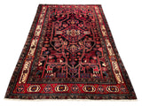 24306-Hamadan Hand-Knotted/Handmade Persian Rug/Carpet Tribal/Authentic/ Size: 8'0" x 5'1"