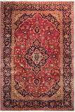 24541- Kashan Handmade/Hand-Knotted Persian Rug/Traditional/ Nomadic Carpet Authentic/ Size: 7'3" x 4'6"