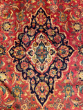 24541- Kashan Handmade/Hand-Knotted Persian Rug/Traditional/ Nomadic Carpet Authentic/ Size: 7'3" x 4'6"