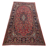 24317- Kashan Handmade/Hand-Knotted Persian Rug/Traditional Carpet Authentic/ Size: 6'8" x 3'5"