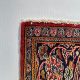 24317- Kashan Handmade/Hand-Knotted Persian Rug/Traditional Carpet Authentic/ Size: 6'8" x 3'5"