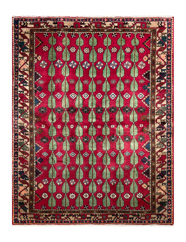 24240 - Bakhtiar Hand-Knotted/Handmade Persian Rug/Carpet Traditional/Authentic/ Size/: 6'7" x 4'11"