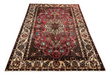 24318-Hamadan Hand-Knotted/Handmade Persian Rug/Carpet Traditional Authentic/ Size: 6'7" x 4'8"