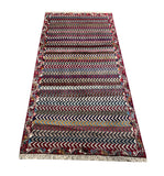 24271 - Shiraz Hand-Knootted/Handmade Persian Rug/Carpet Tribal/Nomadic Authentic/Size: 6'5" x 3'2"