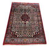 24543-Bidjar Handmade/Hand-Knotted Persian Rug/Traditional Carpet Authentic/Size: 4'11" x 3'5"