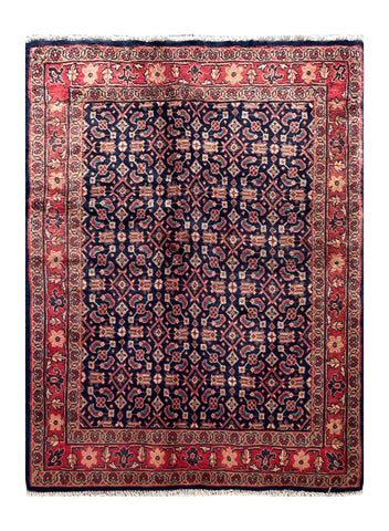 24371-Hamadan Hand-Knotted/Handmade Persian Rug/Carpet Tribal/Authentic/ Size: 5'4" x 3'8"