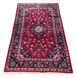 24553- Kashan Handmade/Hand-Knotted Persian Rug/Traditional /Nomadic Carpet Authentic/ Size: 4'11" x 3'1"