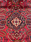 24372-Hamadan Hand-Knotted/Handmade Persian Rug/Carpet Tribal Authentic/ Size: 4'10" x 3'5"