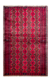 24358-Balutch Hand-Knotted/Handmade Persian Rug/Carpet Tribal/Nomadic Authentic/ Size: 7'10" x 4'2"
